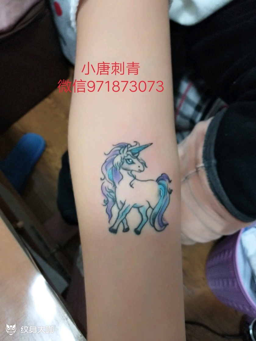 天马_纹身图案手稿图片_唐春柳的纹身作品集