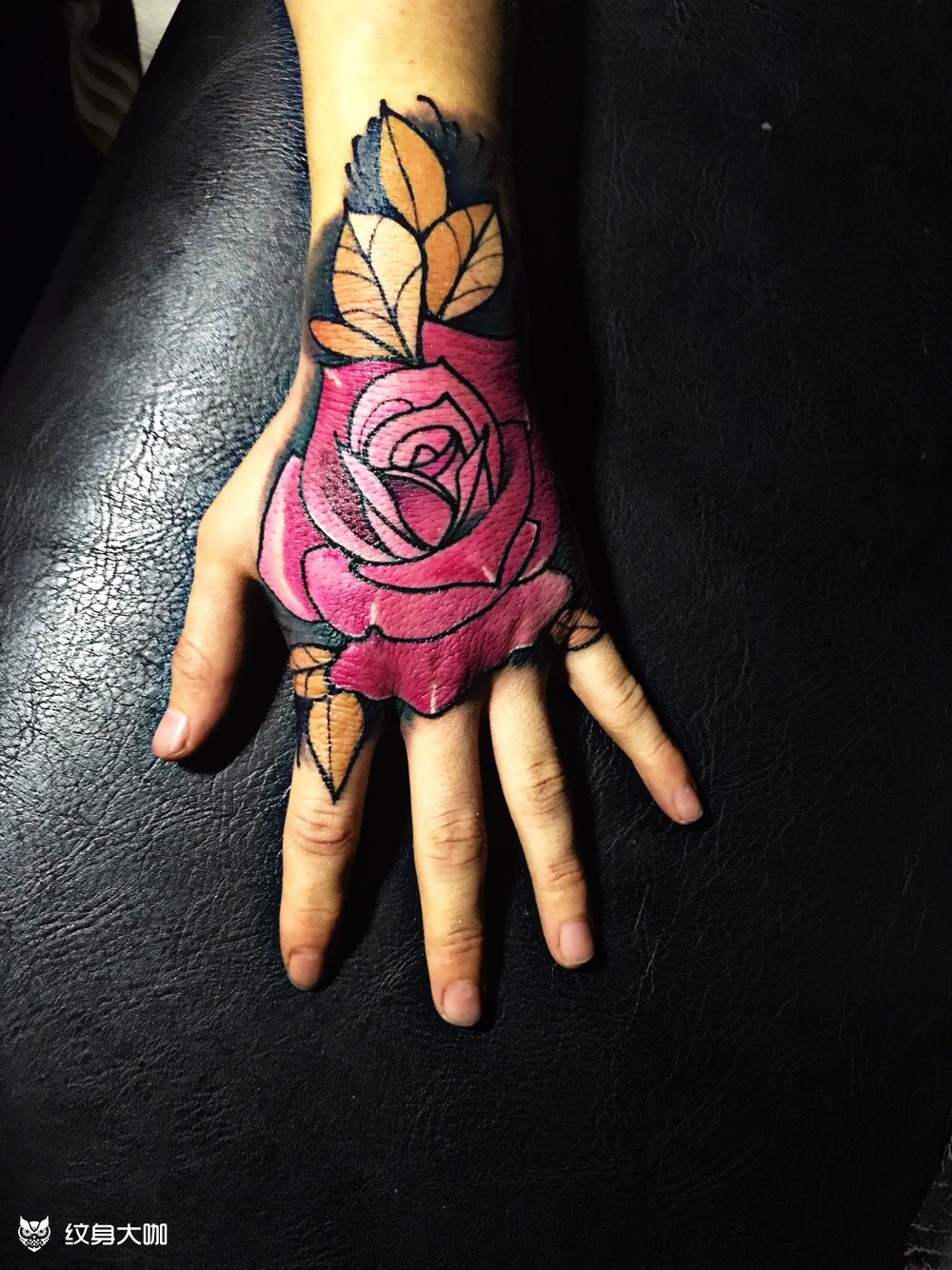 school花手_纹身图案手稿图片_稀的纹身作品集