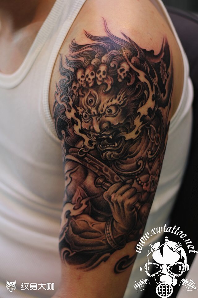 秽迹罗汉_纹身图案手稿图片_小伟的纹身作品集