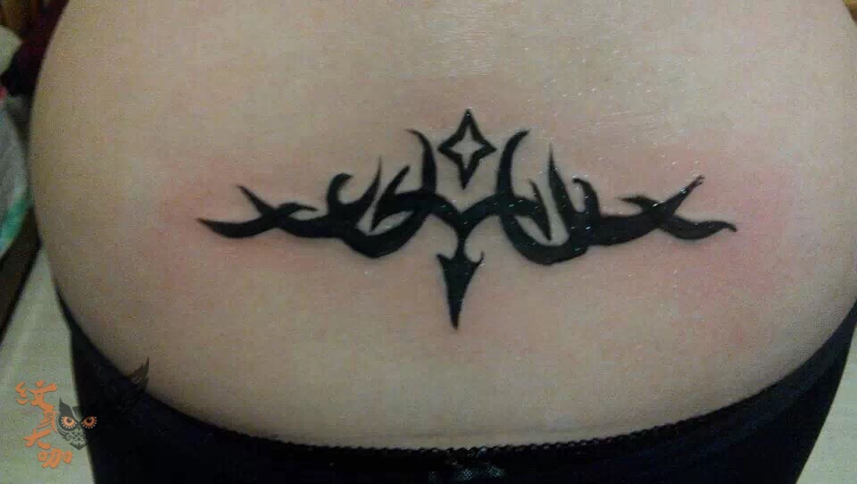 腰花一枚_纹身图案手稿图片_格林的纹身作品集