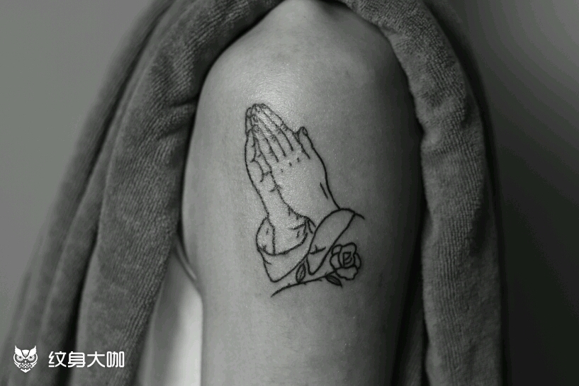 合十_纹身图案手稿图片_超人的纹身作品集