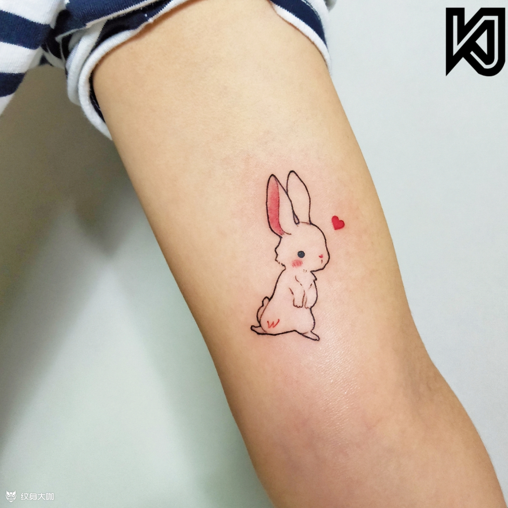 兔子_纹身图案手稿图片_空间61art 创始人 森的纹身作品集