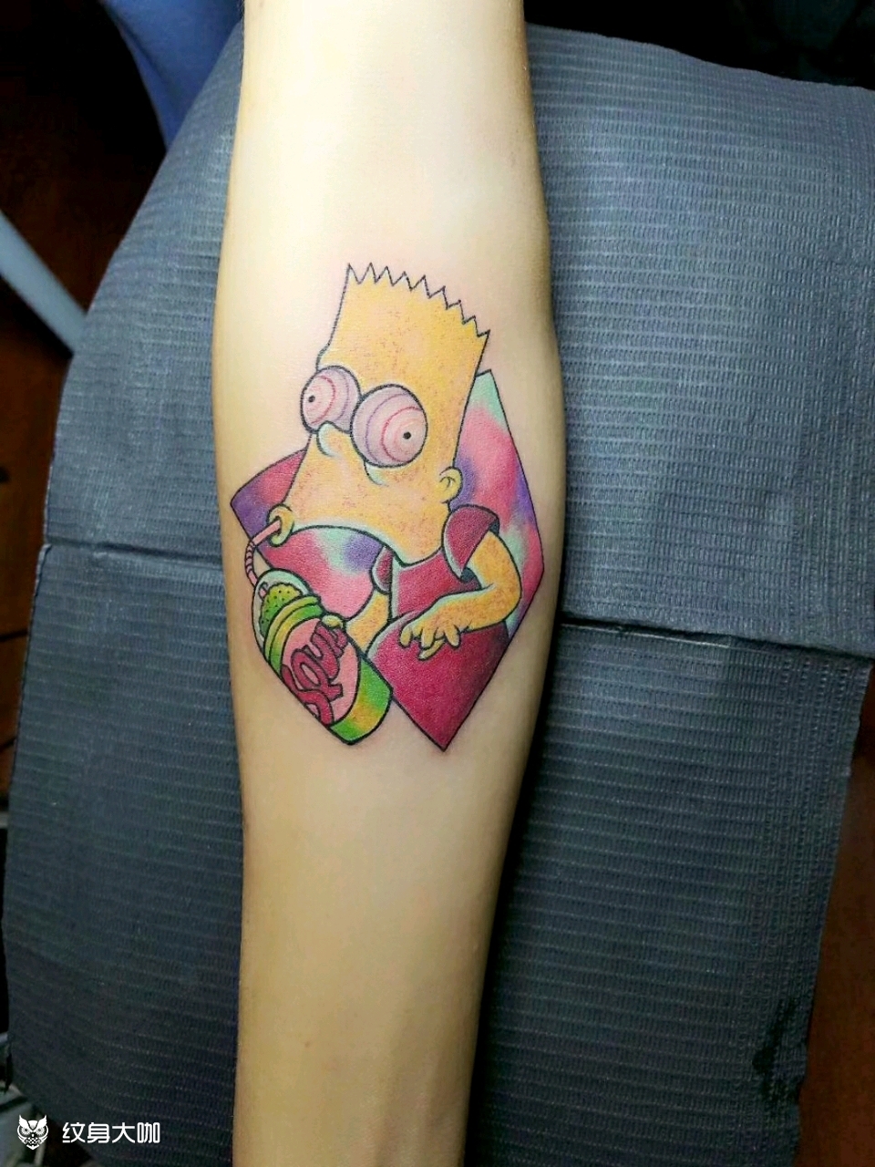 炫酷辛普森一枚_纹身图案手稿图片_京成的纹身作品集