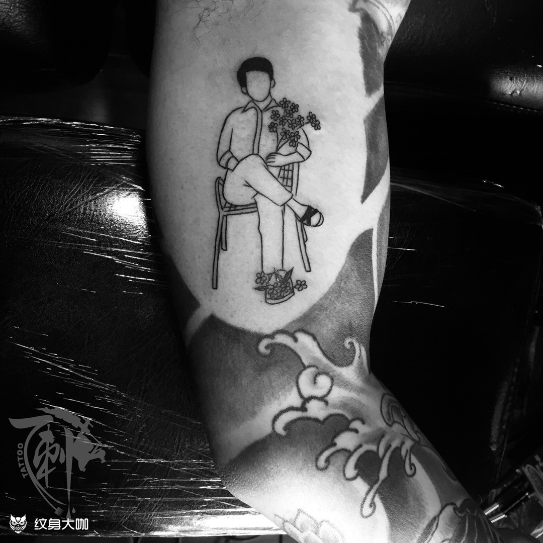 父亲_纹身图案手稿图片_蚨世制造61大雪的纹身作品集