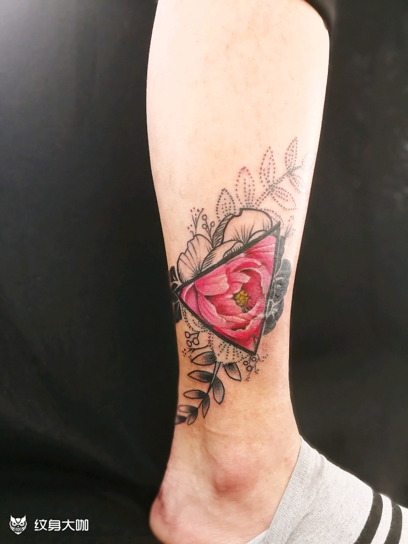 小花遮盖_纹身图案手稿图片_涛子的纹身作品集