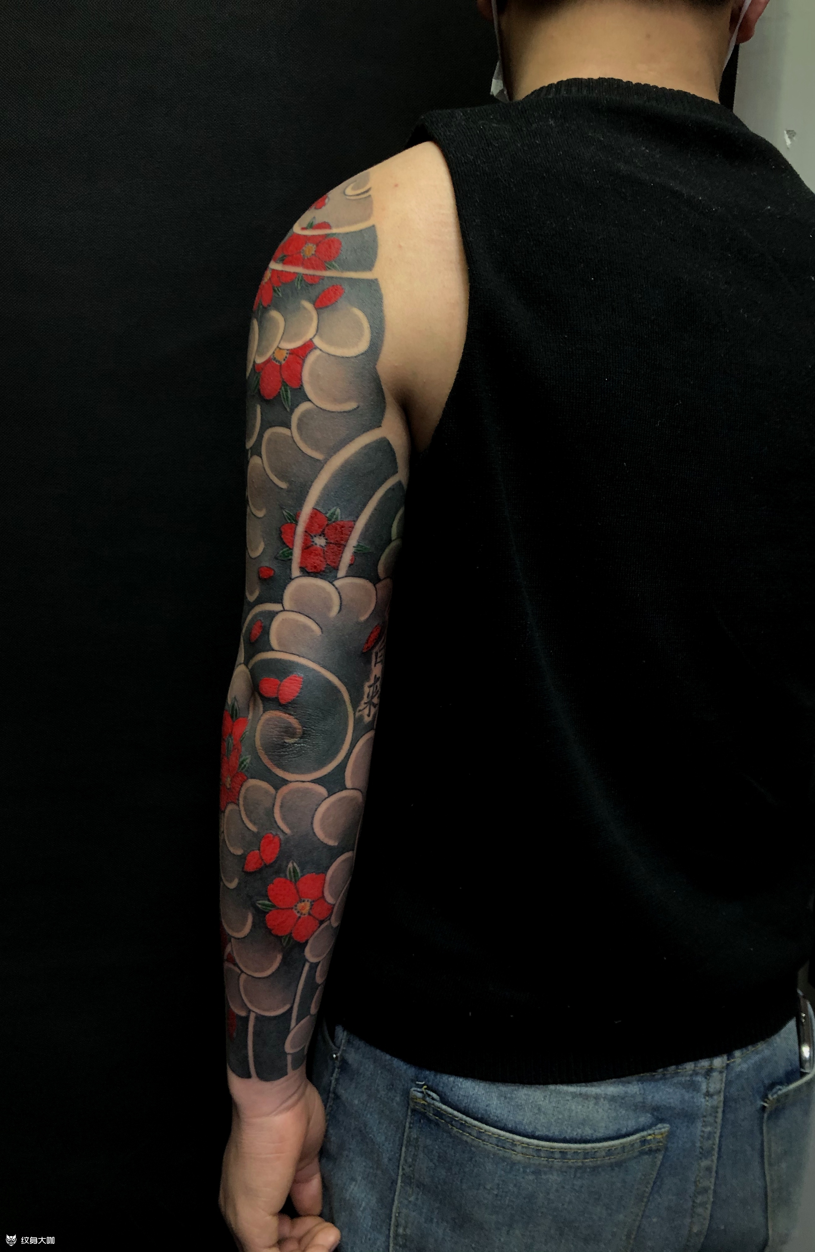 本店原创作品,这条老传统樱花花_纹身吧社区 - 纹身大咖