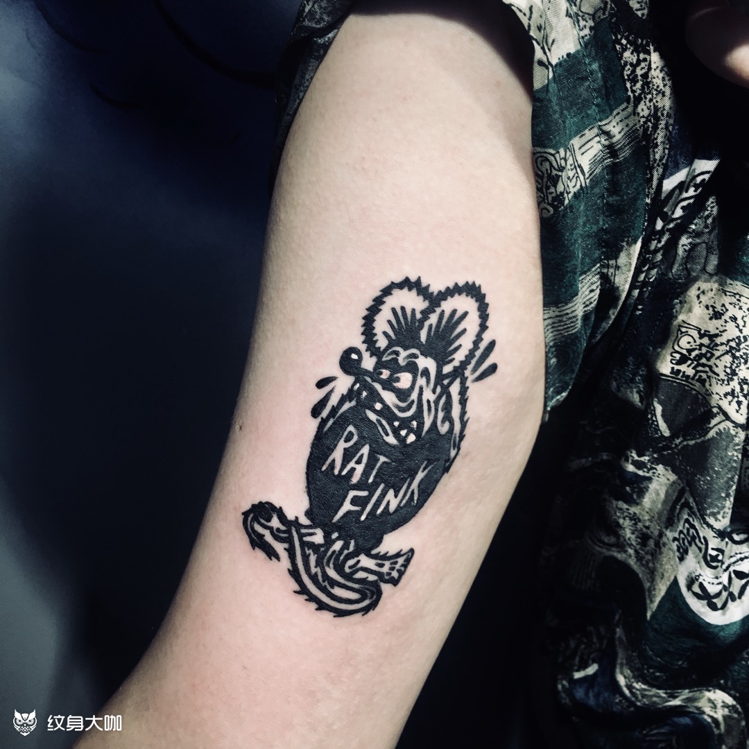 芬克鼠_纹身图案手稿图片_星魂的纹身作品集