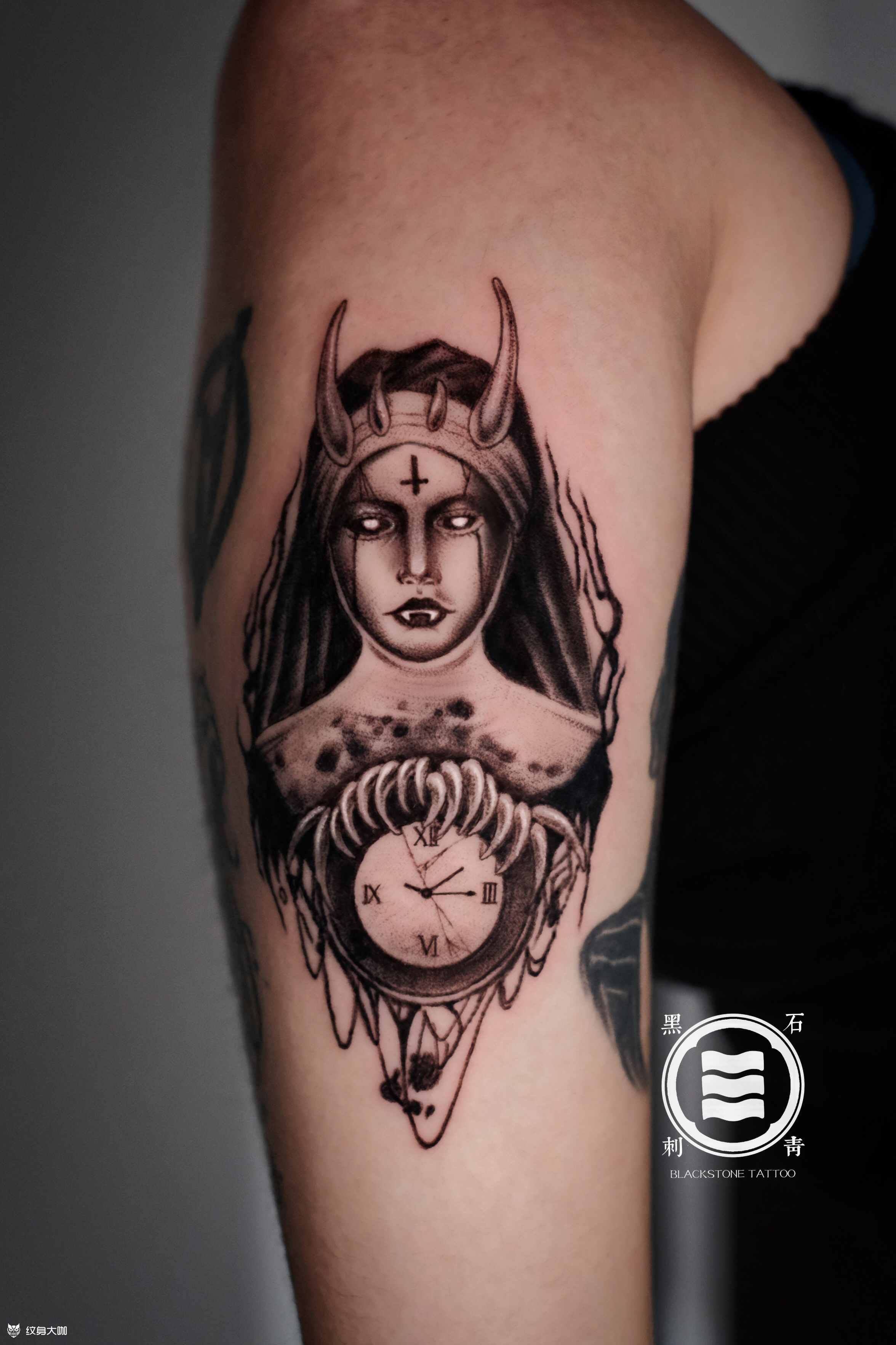 修女_纹身图案手稿图片_程医生的纹身作品集