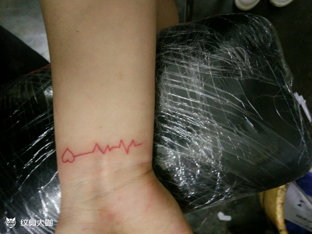 心电图_纹身图案手稿图片_郑学德的纹身作品集