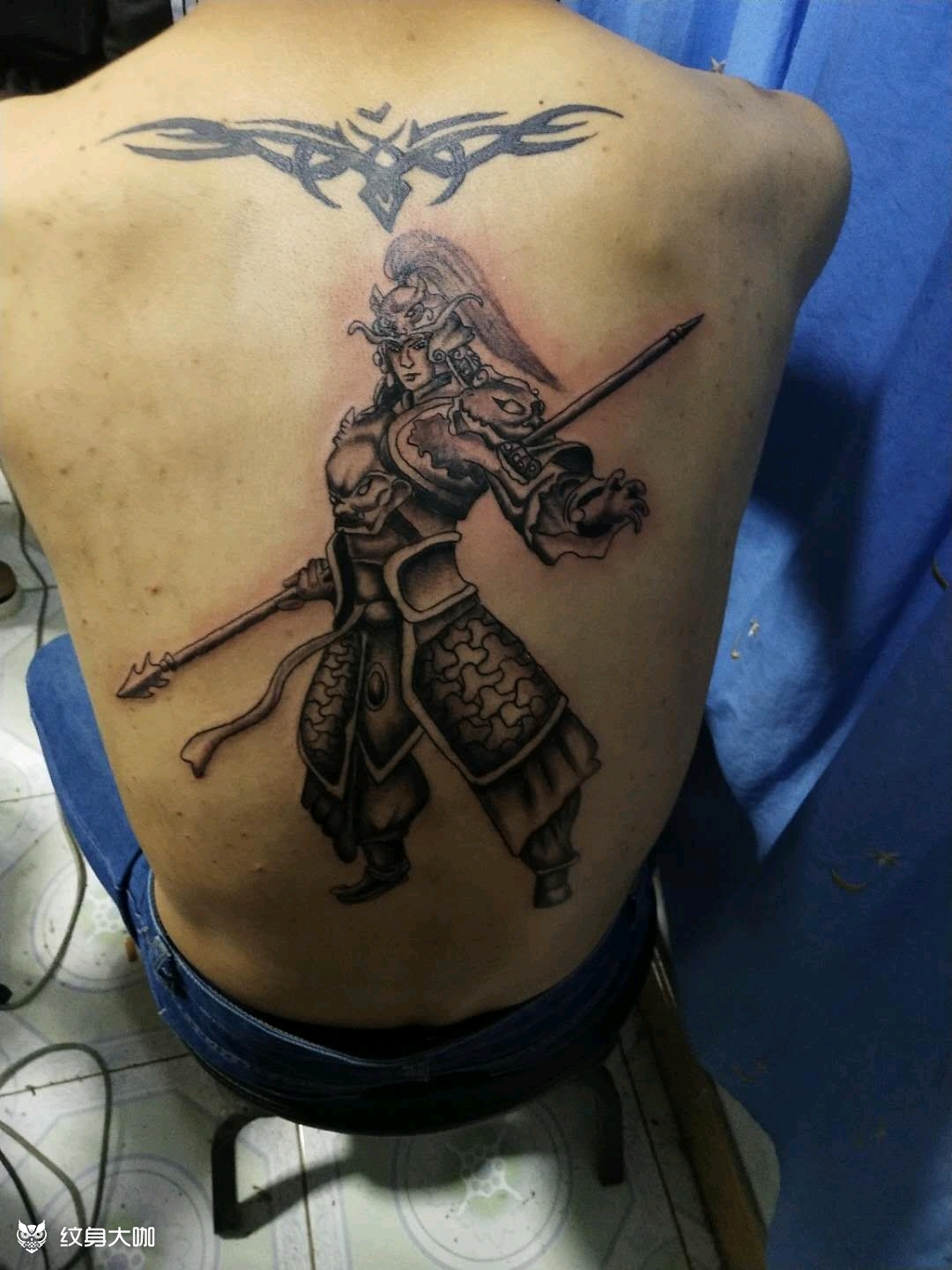 赵云_纹身图案手稿图片_啊银的纹身作品集