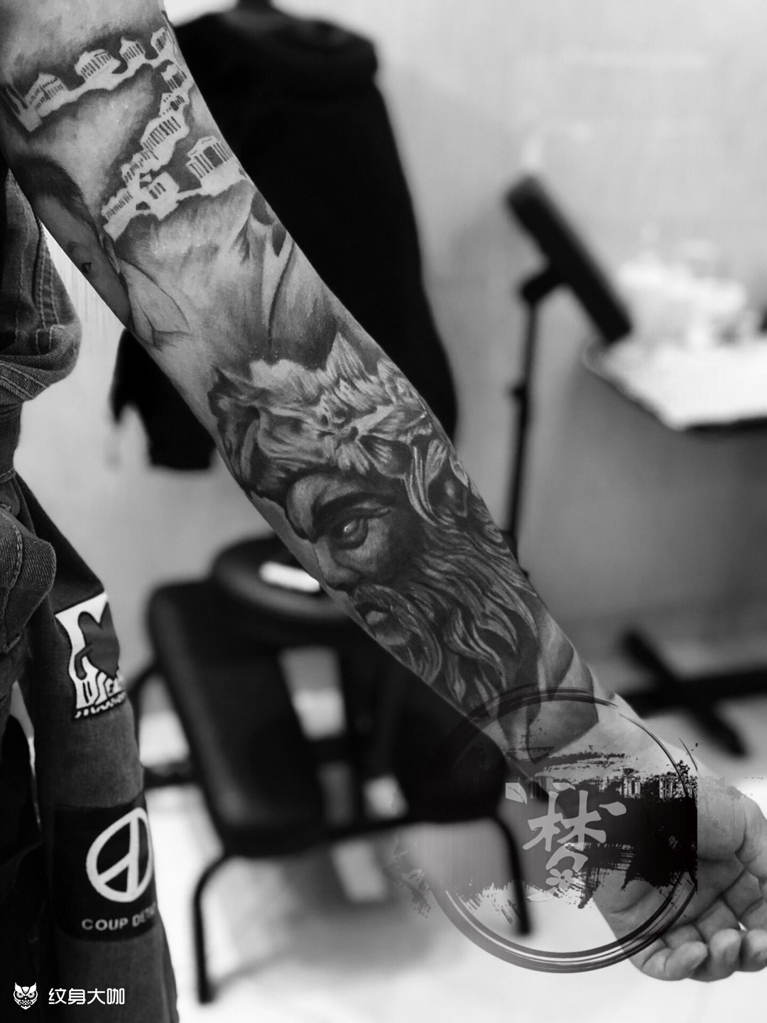 欧美花臂_纹身图案手稿图片_郑凯的纹身作品集