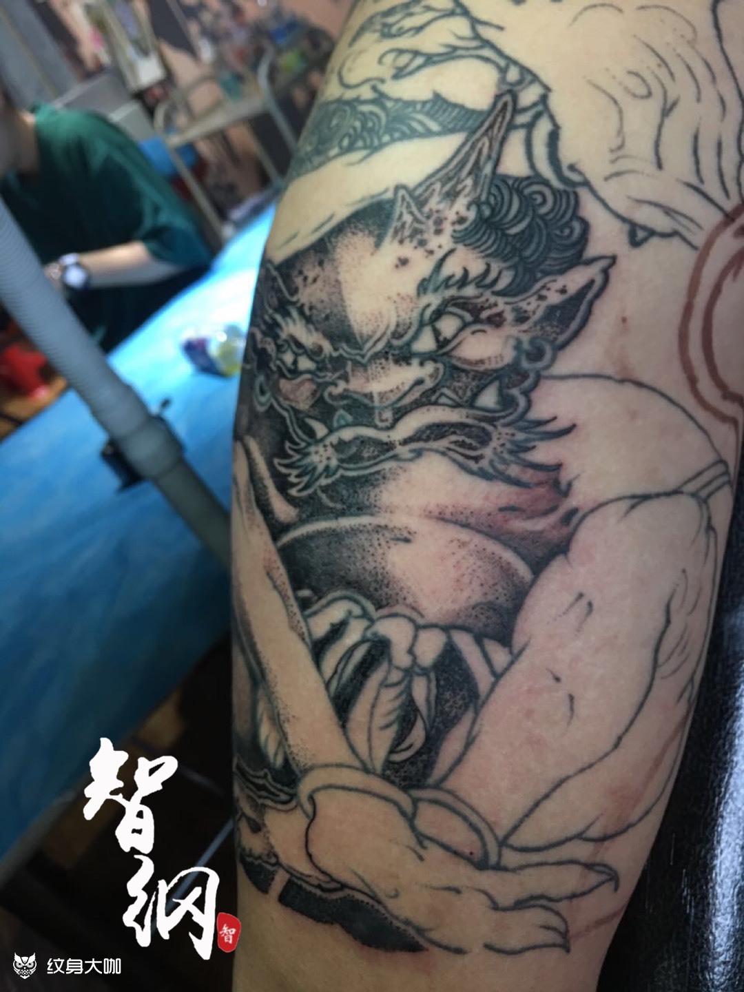 五鬼运财之守财鬼_纹身图案手稿图片_张志刚的纹身作品集