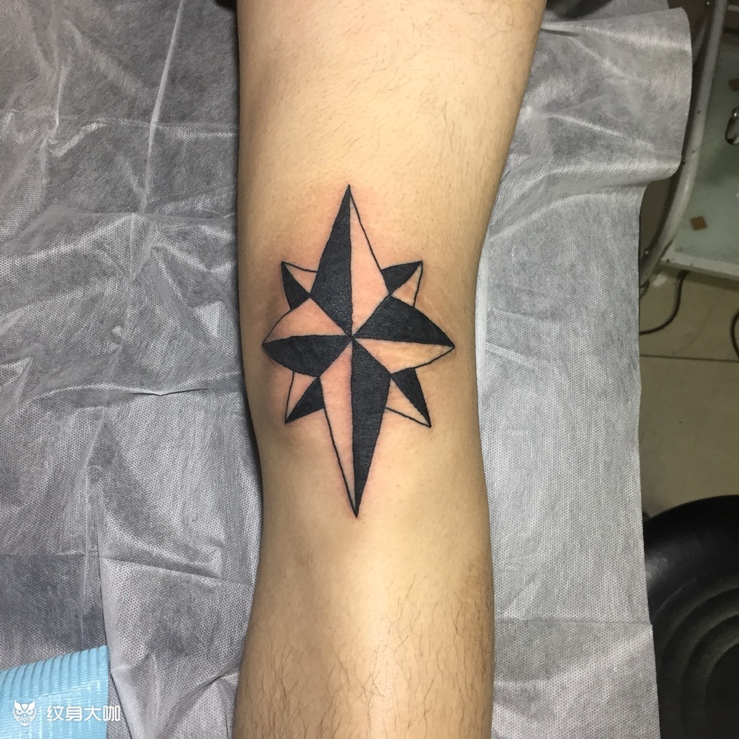 八角星_纹身图案手稿图片_姜刘成的纹身作品集