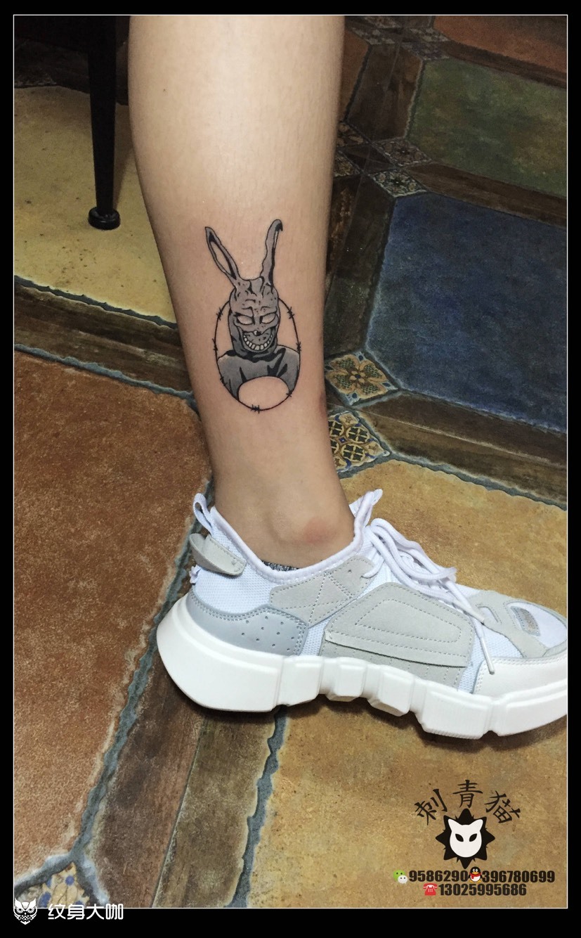兔子_纹身图案手稿图片_阿猫的纹身作品集
