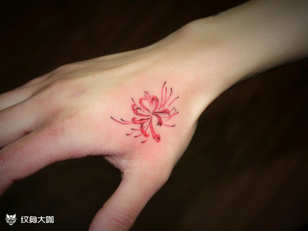彼岸花_纹身图案手稿图片_文发的纹身作品集
