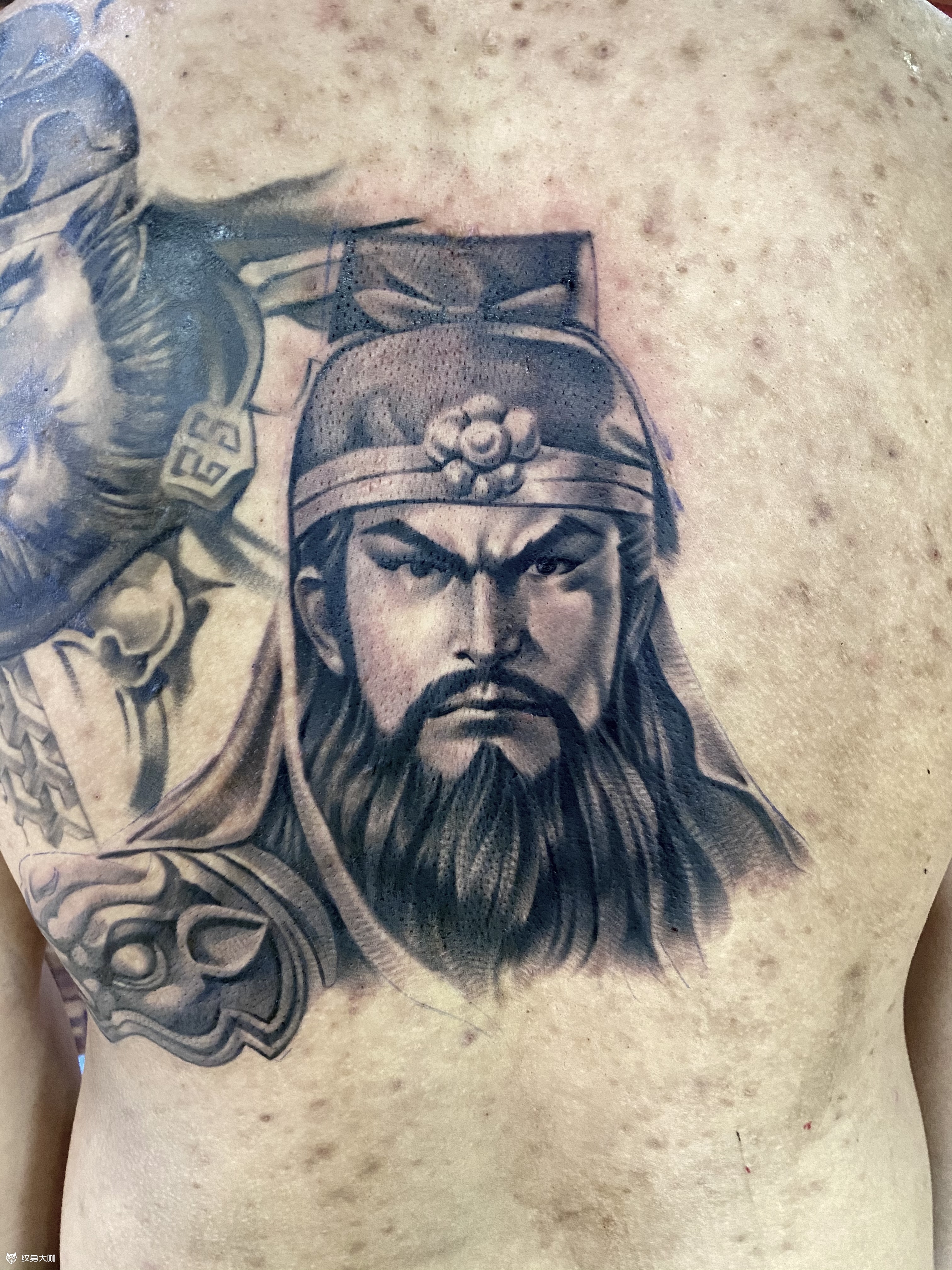 关二爷_纹身图案手稿图片_王东的纹身作品集