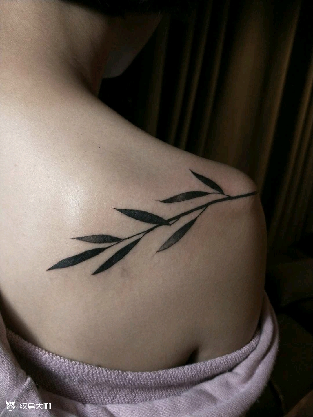 叶子_纹身图案手稿图片_柳展的纹身作品集