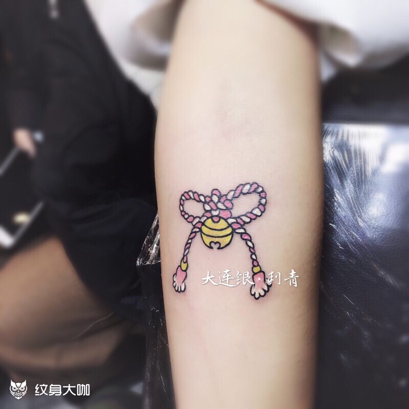 麻绳小铃铛_纹身图案手稿图片_特洛伊的纹身作品集