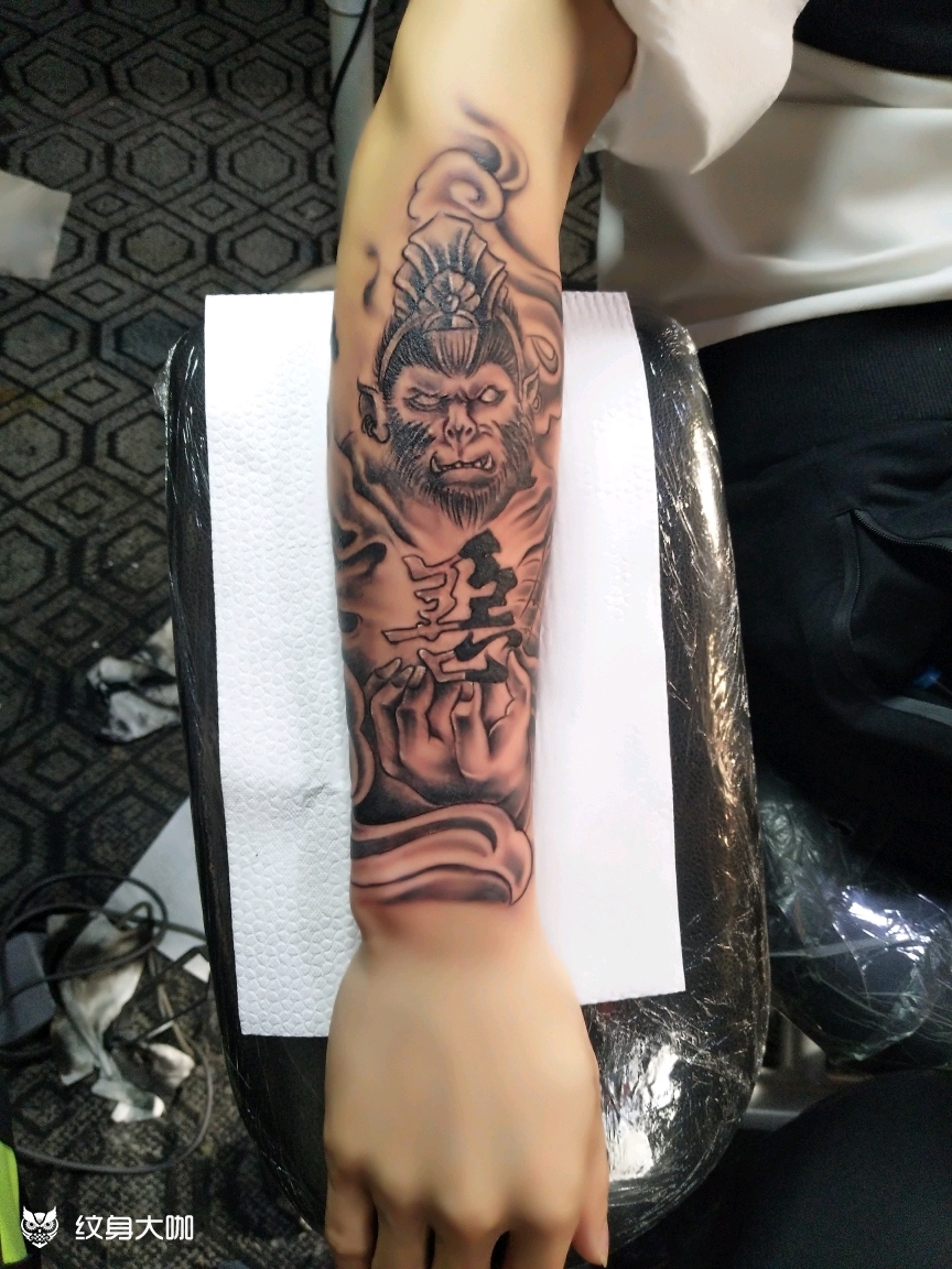 地狱魔猴纹身手稿图片