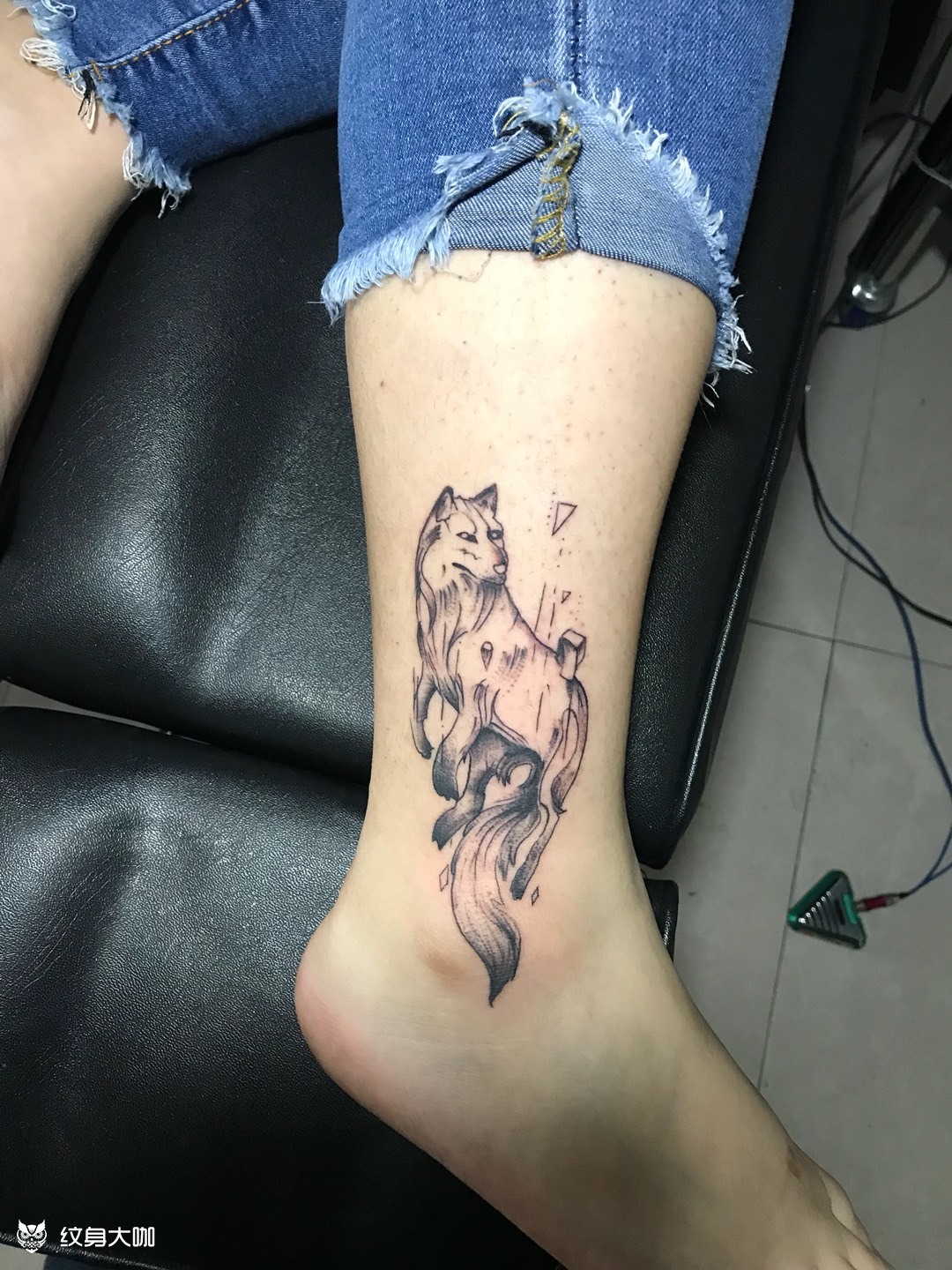 小图狐狸_纹身图案手稿图片_雕绣堂文身,石头的纹身作品集