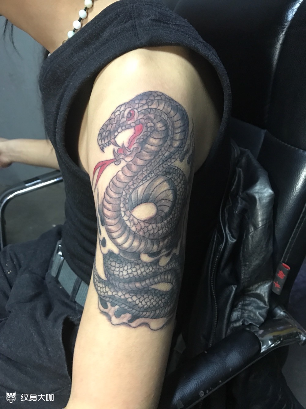 胳膊上_纹身图案手稿图片_李培强的纹身作品集