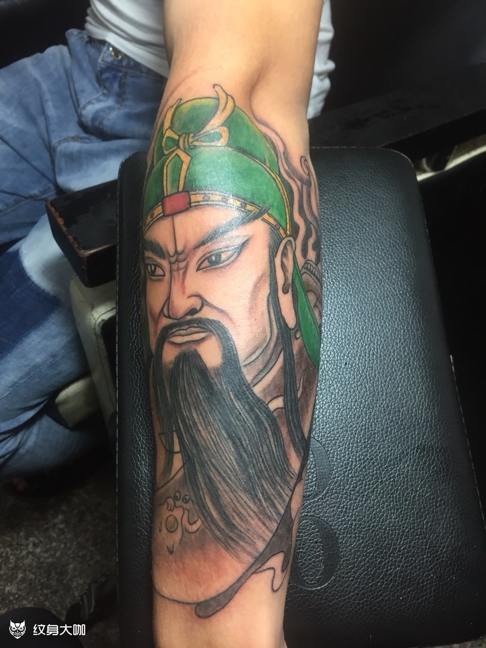 关羽_纹身图案手稿图片_阿邦的纹身作品集