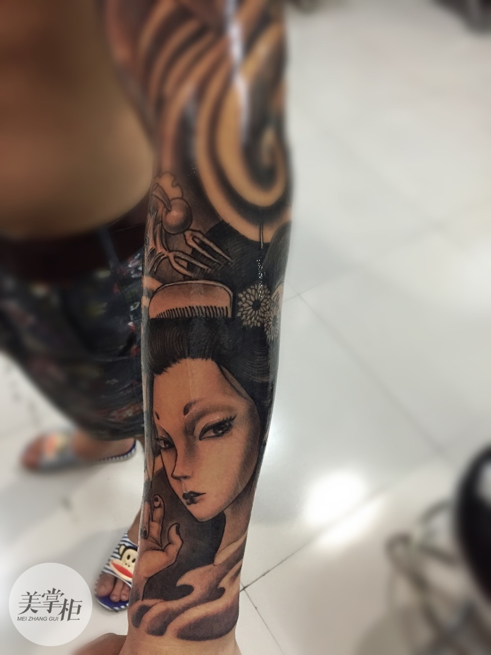 艺妓_纹身图案手稿图片_沈阳嘉龙ciqing的纹身作品集