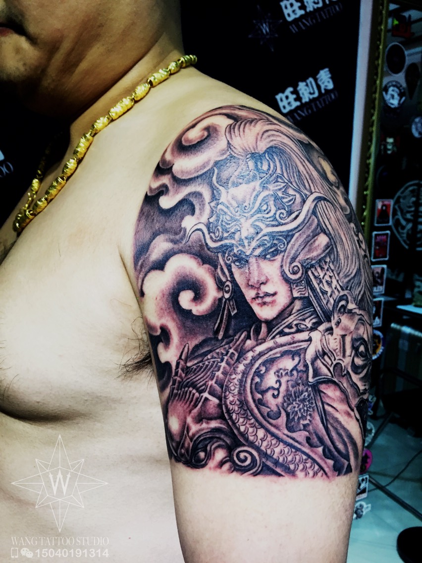 赵云_纹身图案手稿图片_刘兴旺的纹身作品集