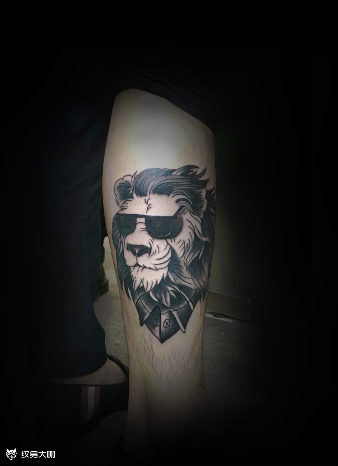 old school狮子_纹身图案手稿图片_为伍的纹身作品集