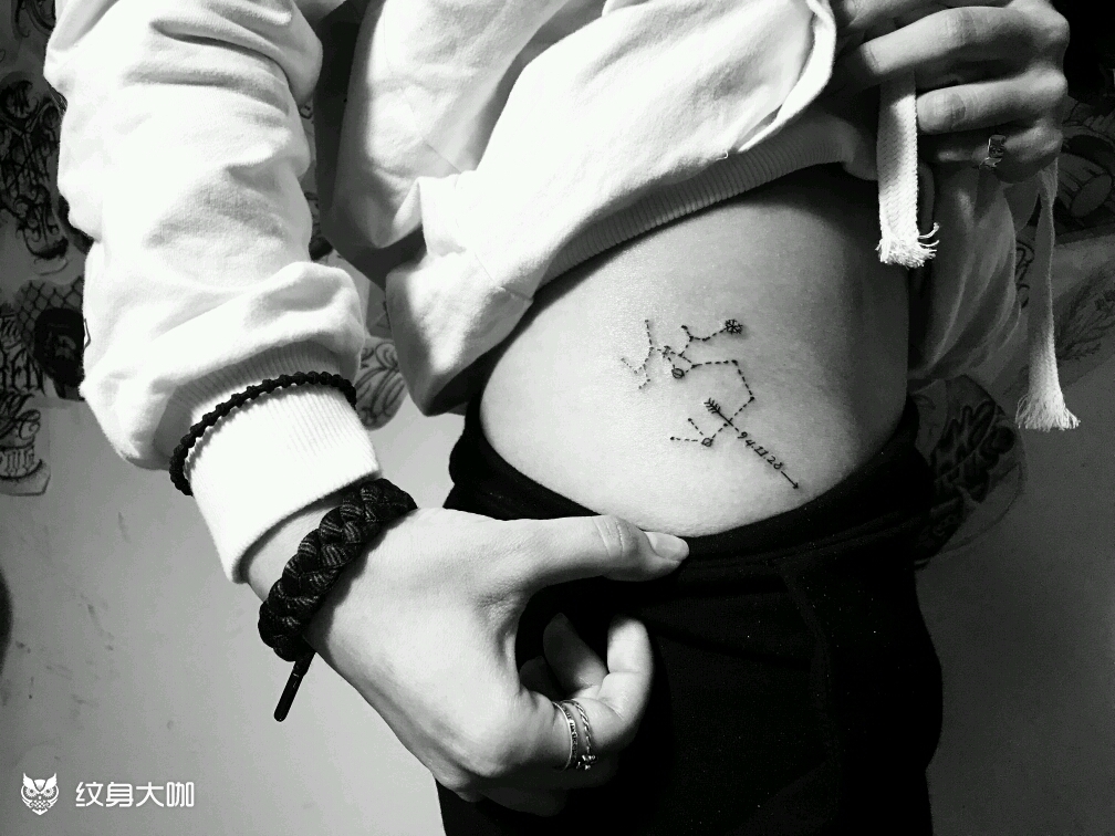 射手座_纹身图案手稿图片_lisa的纹身作品集