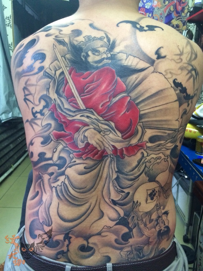 钟馗上色进行中_纹身图案手稿图片_佳亮刺青的纹身作品集