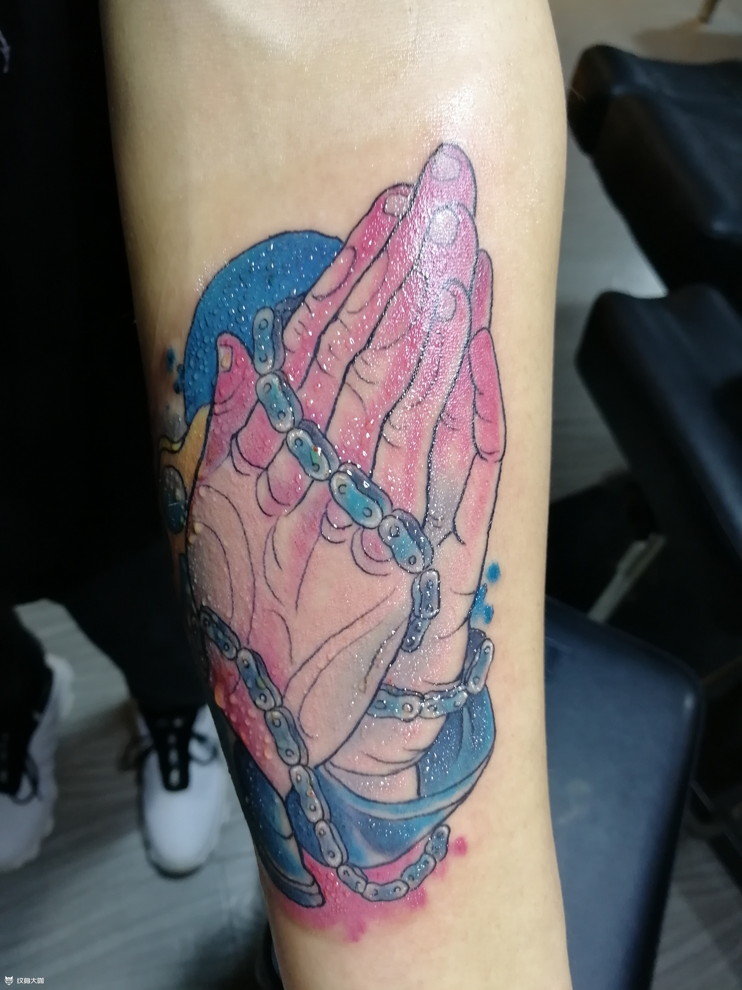 祈祷之手_纹身图案手稿图片_鹏的纹身作品集