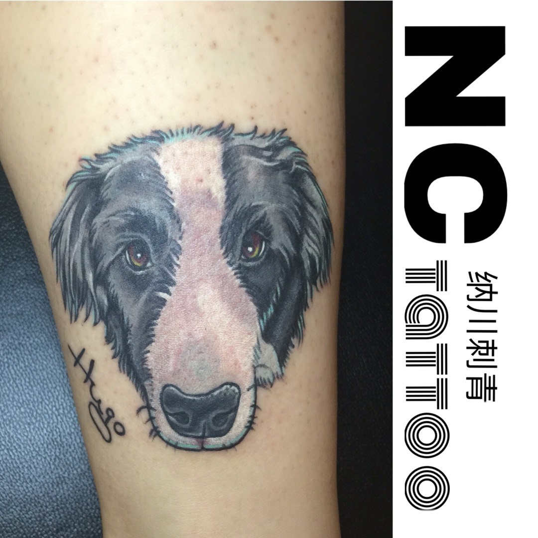 hugo狗狗_纹身图案手稿图片_ak的纹身作品集