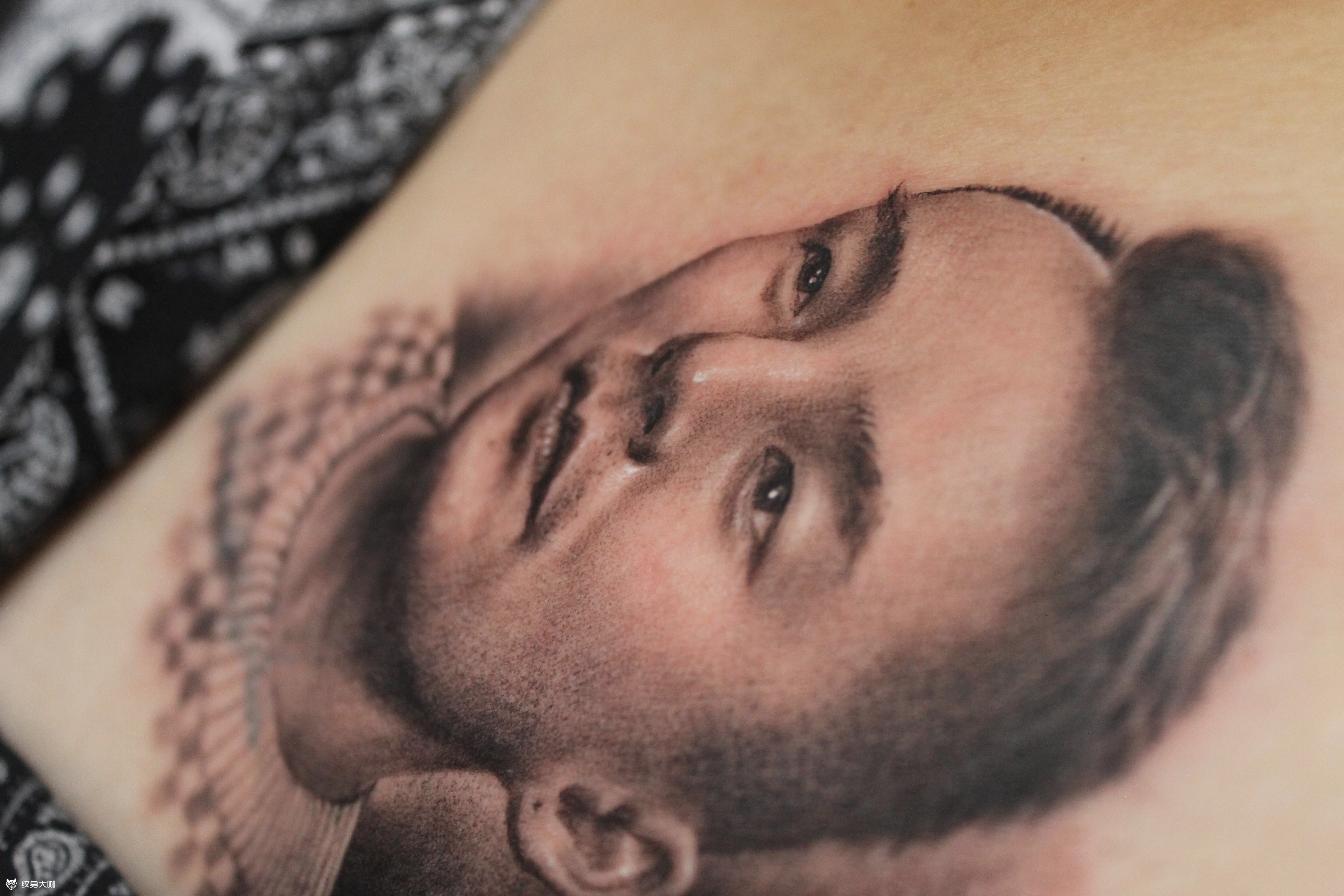 肖像_纹身图案手稿图片_李林的纹身作品集