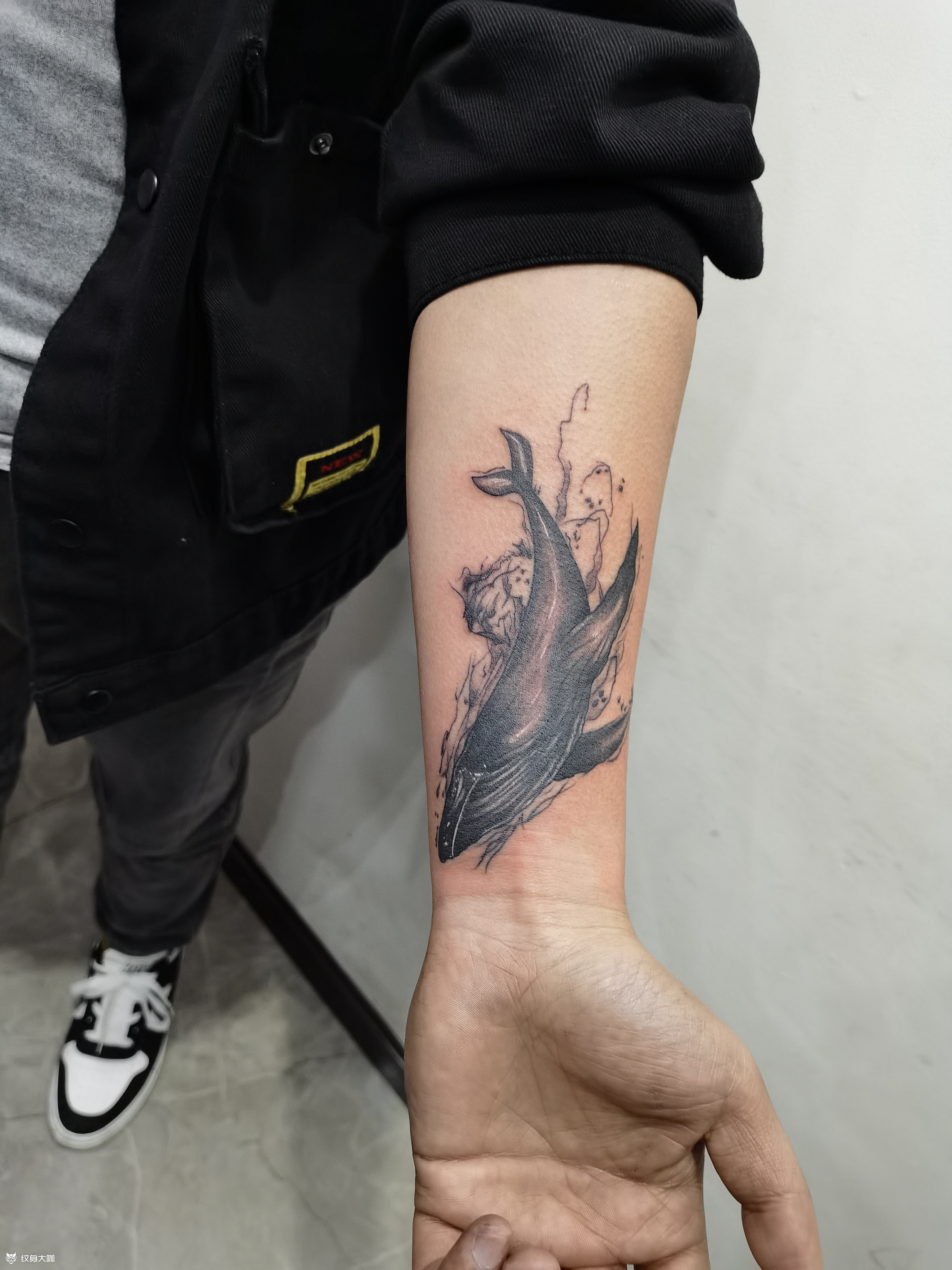 鲸鱼 盖_纹身图案手稿图片_谭昌武的纹身作品集