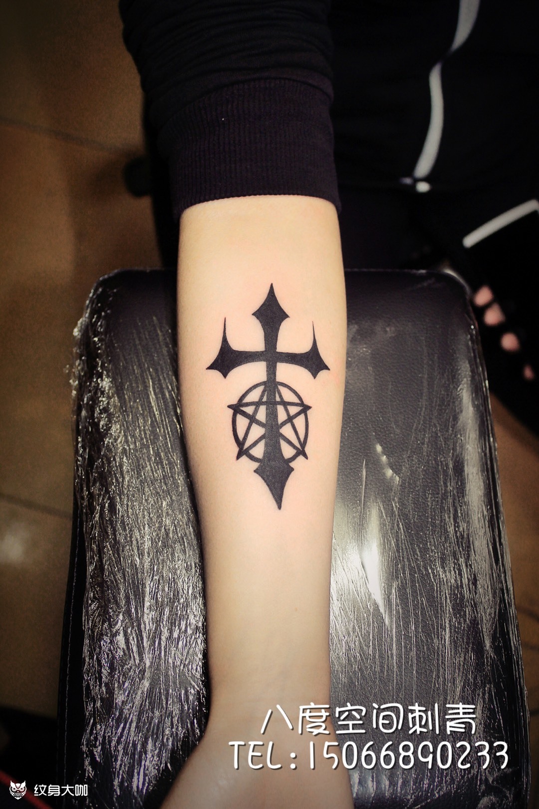 十字架_纹身图案手稿图片_大鹏的纹身作品集