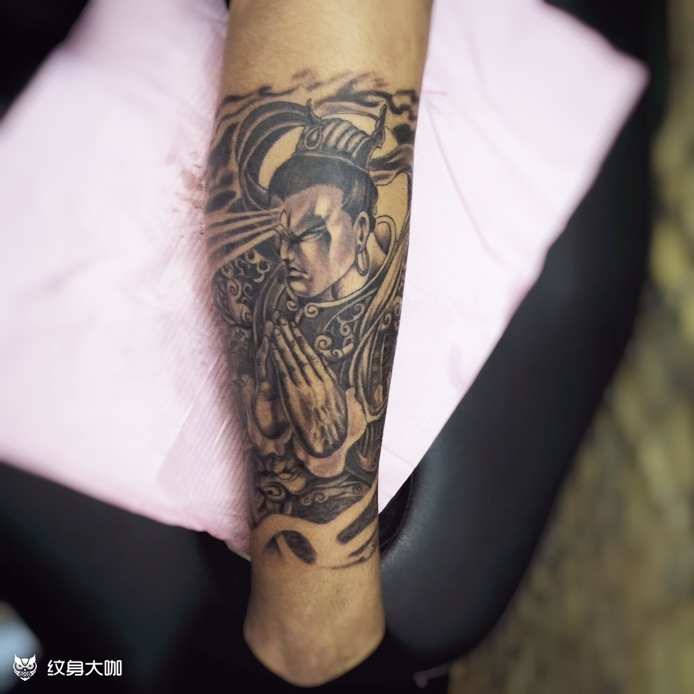 二郎神_纹身图案手稿图片_湖里阿东的纹身作品集