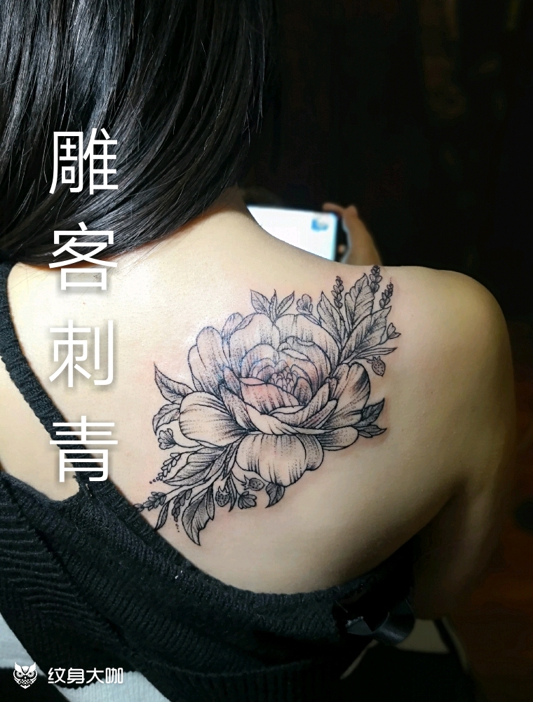 素花_纹身图案手稿图片_李毅的纹身作品集