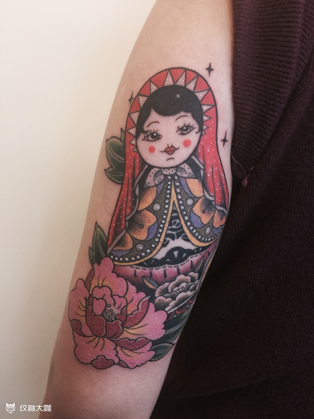 俄罗斯套娃_纹身图案手稿图片_阿拉果的纹身作品集