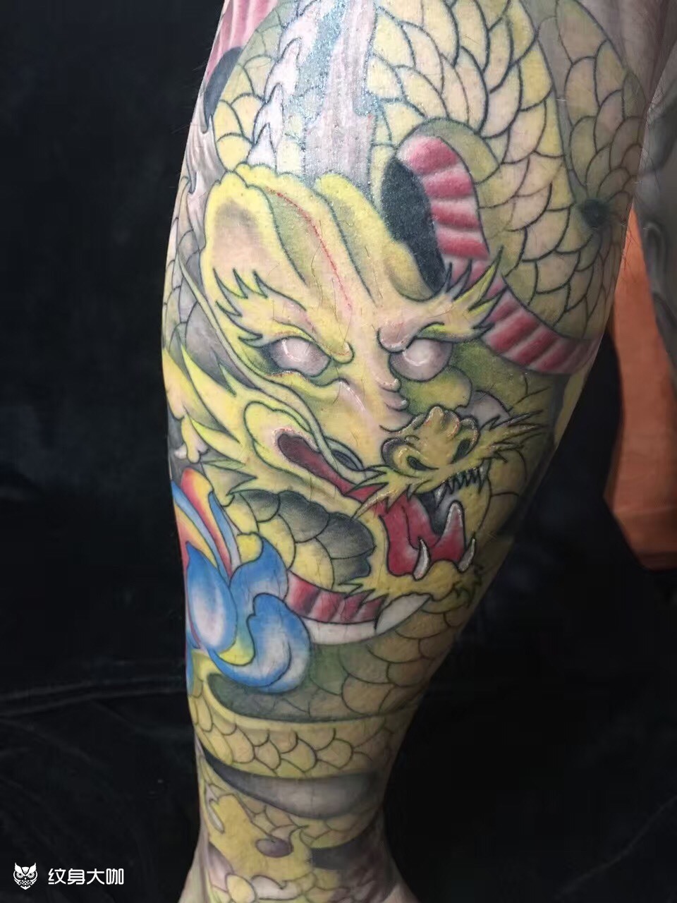 包小腿_纹身图案手稿图片_王冰昕的纹身作品集