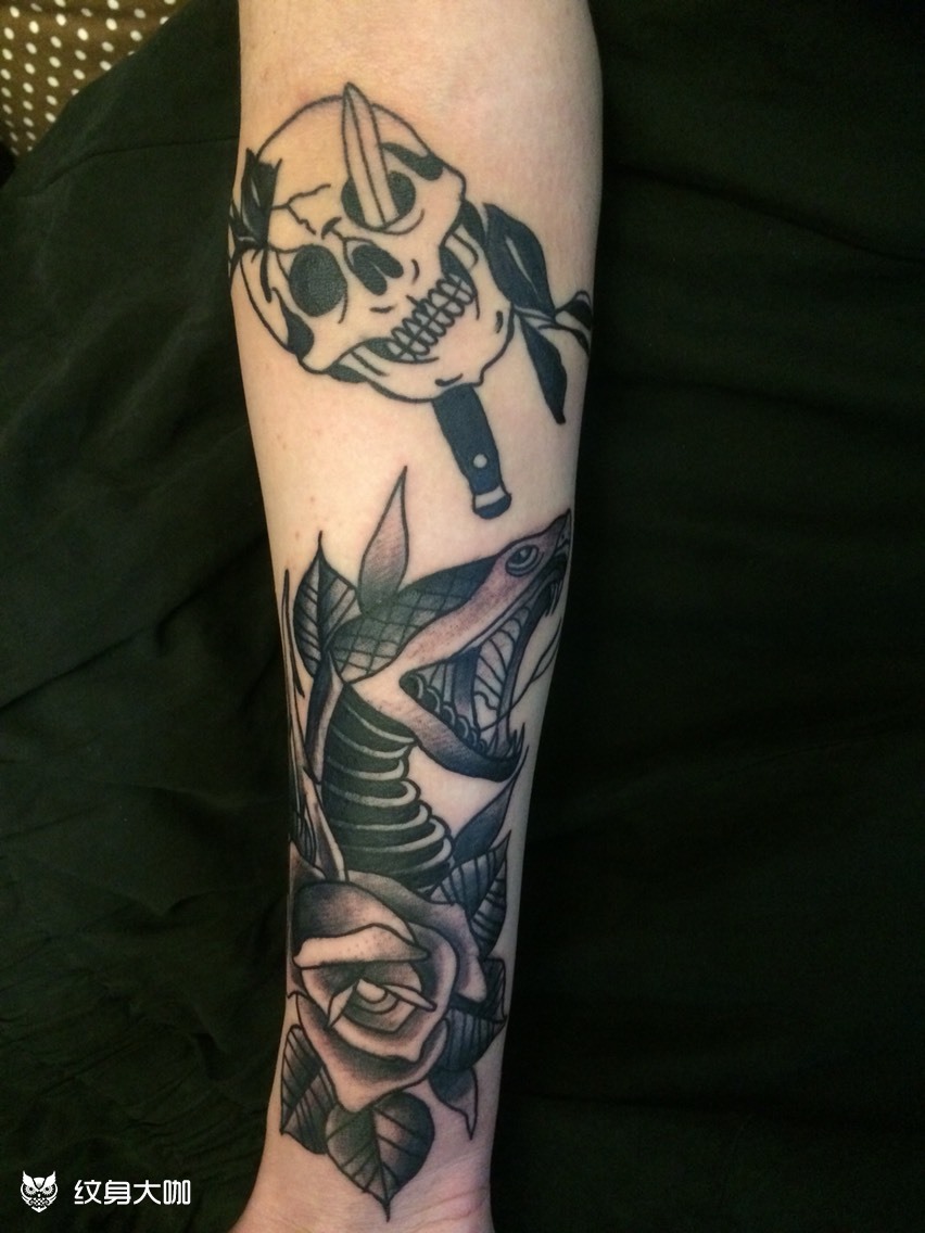 oldschool_纹身图案手稿图片_tattoo~小昱的纹身作品集