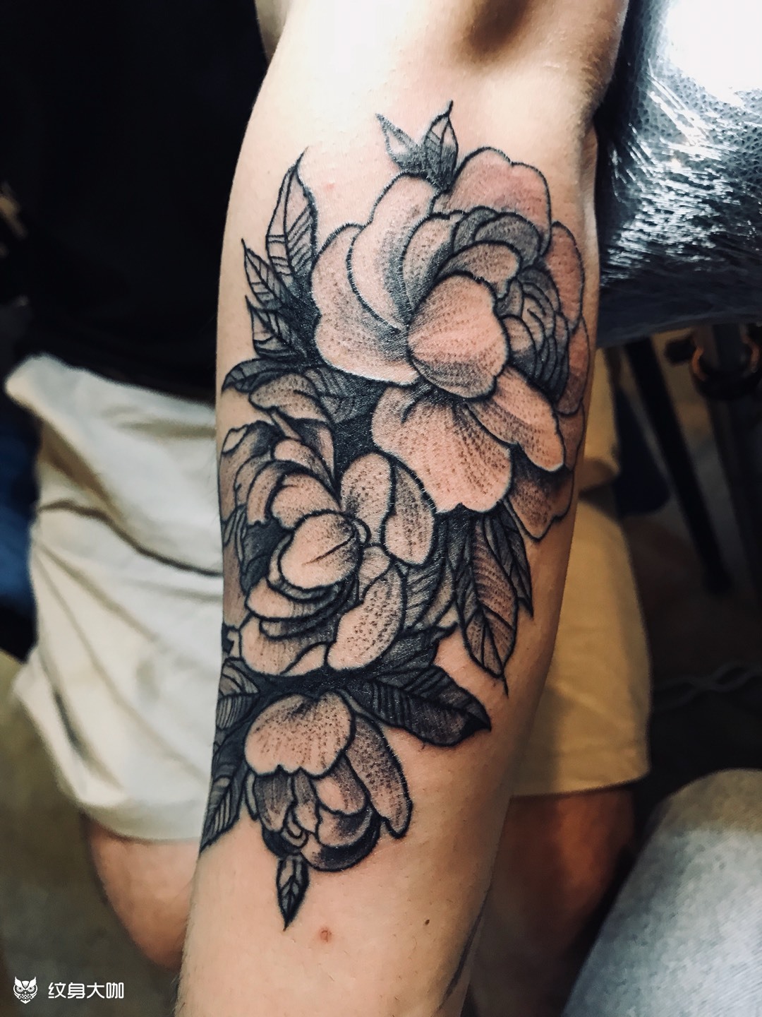 小臂外侧花_纹身图案手稿图片_kenny的纹身作品集