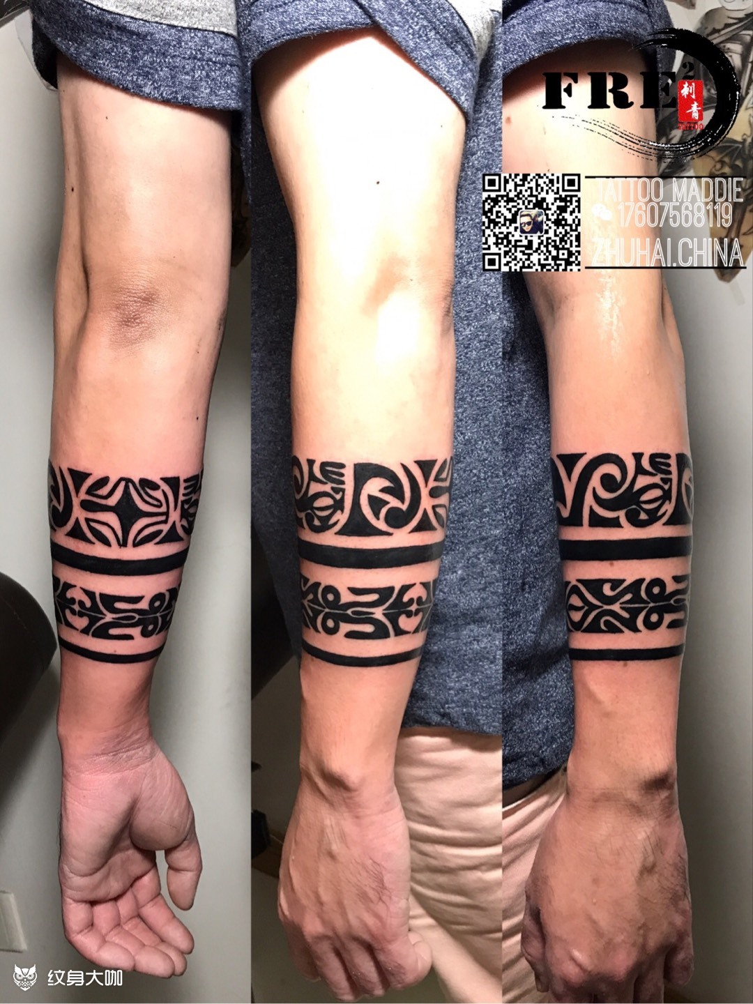 图腾圈圈_纹身图案手稿图片_ash的纹身作品集