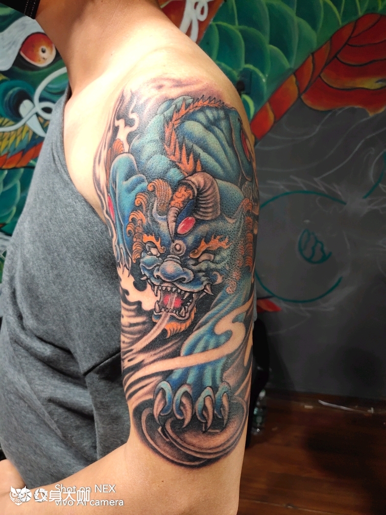 麒麟(1200)_纹身图案手稿图片_虎子的纹身作品集