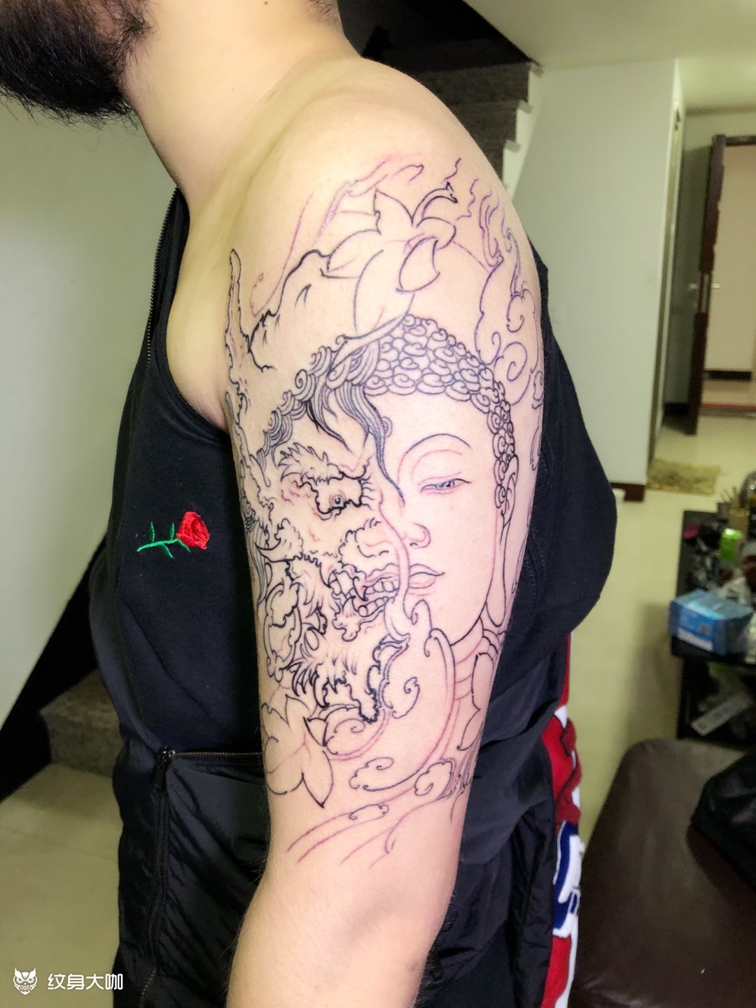 纹身图案手稿图片_郑诗辉的纹身作品集