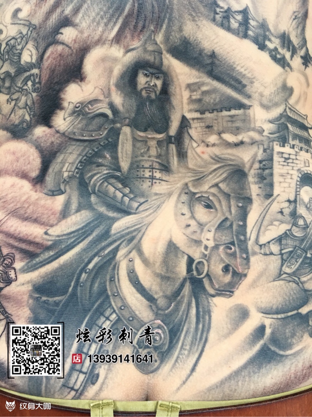 成吉思汗_纹身图案手稿图片_甄阳的纹身作品集