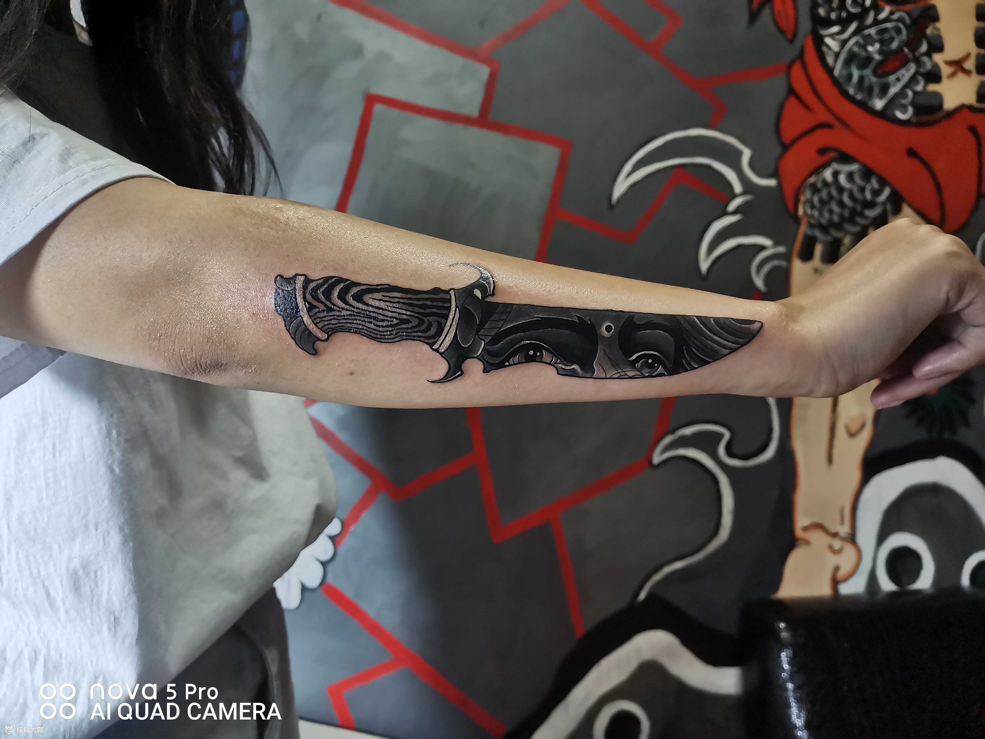 写实刀_纹身图案手稿图片_闫学磊的纹身作品集