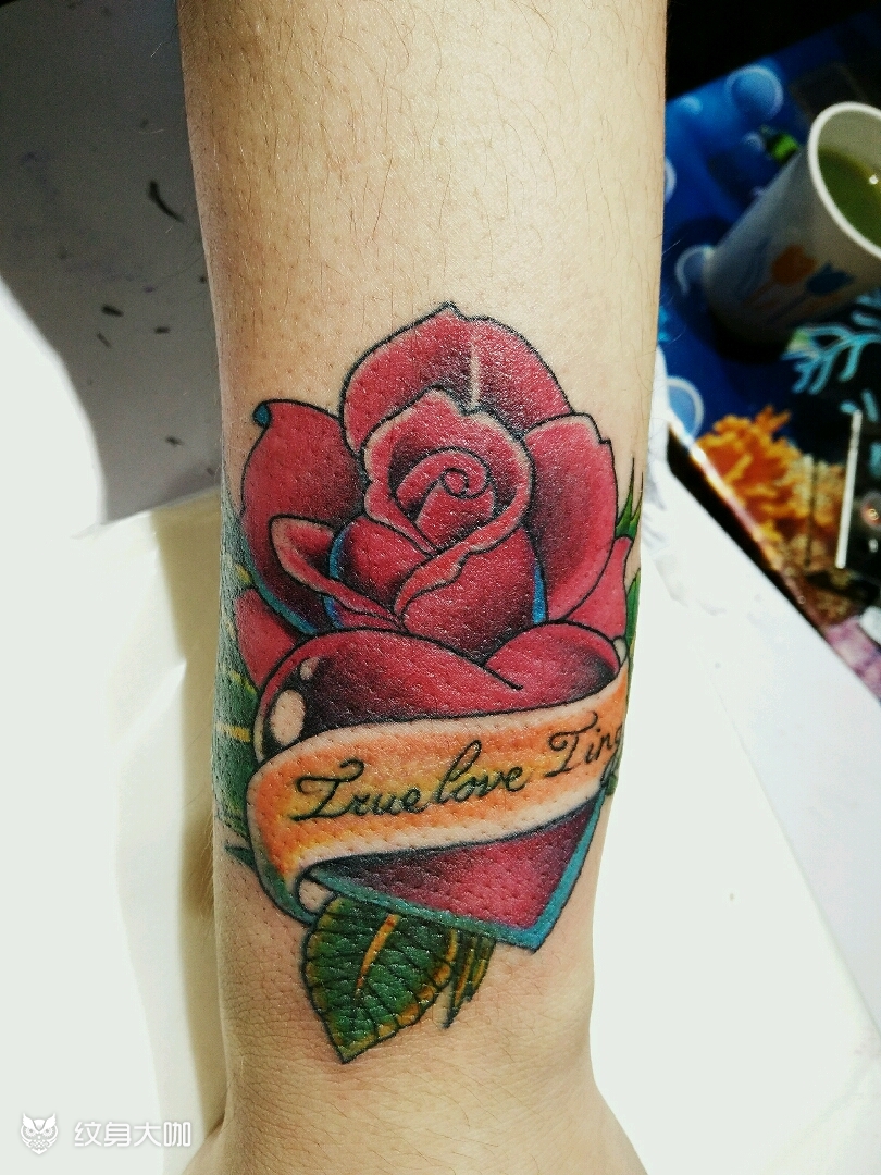 玫瑰_纹身图案手稿图片_王浩的纹身作品集