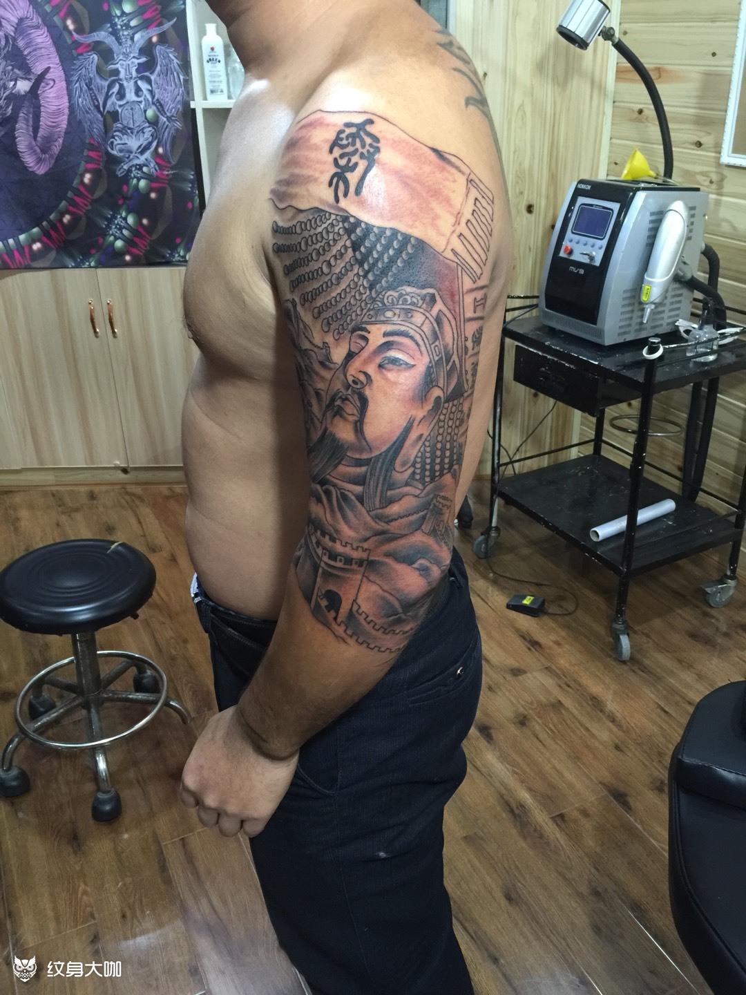 秦始皇_纹身图案手稿图片_狼客总店的纹身作品集