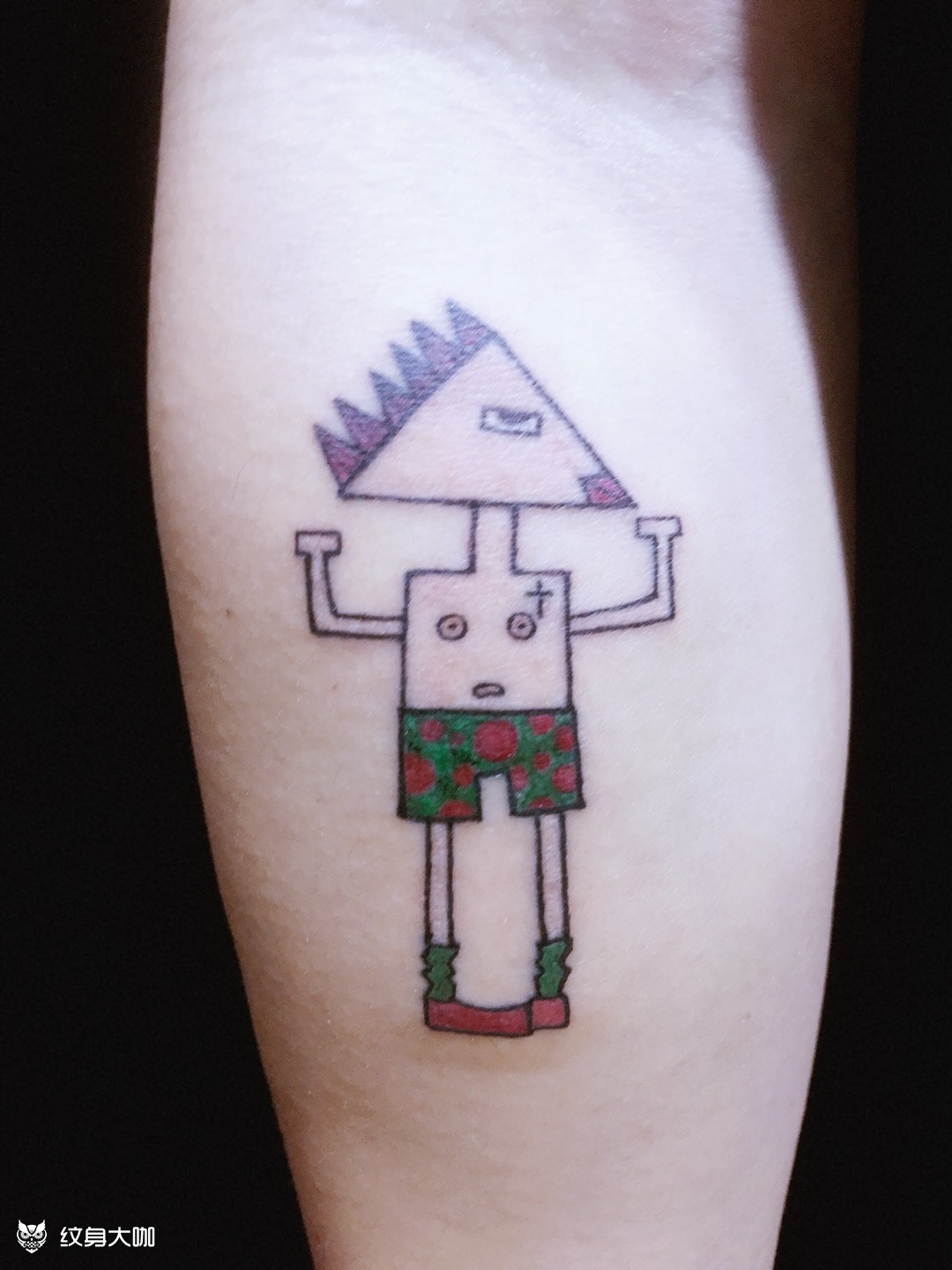 小人物纹身_纹身图案手稿图片_笑笑吖的纹身作品集